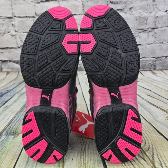 Puma Safety Shoes Women's‎ Size 8.5 Steel Toe Celerity Knit Gray Pink Work - NEW - Picture 8 of 12